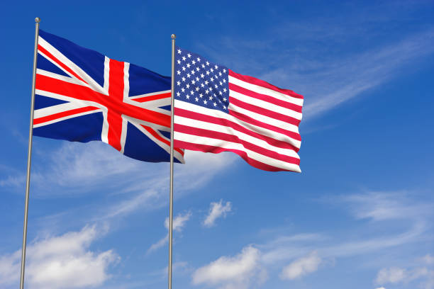 US and UK flags